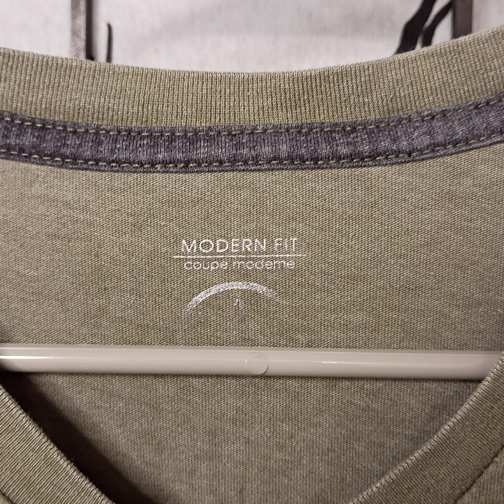 Volcom V-Neck Sweater in Olive and Gray